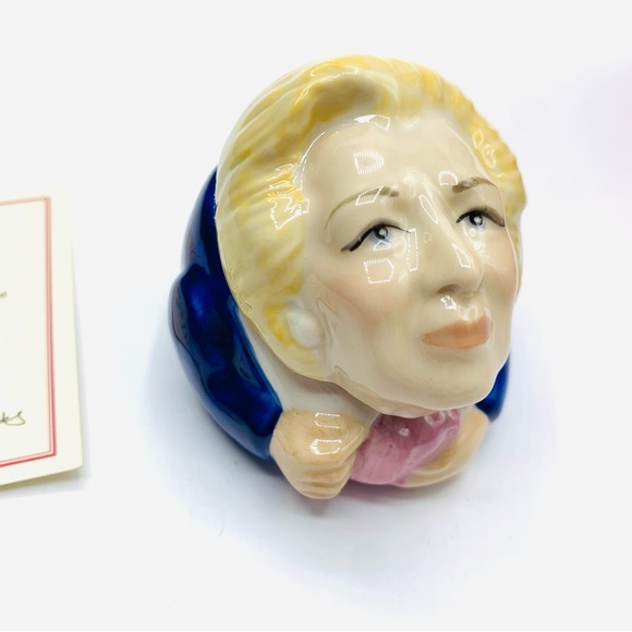 Kevin Francis Face Pots Margaret Thatcher 2001 With COA and Original Box - Picture 10 of 11